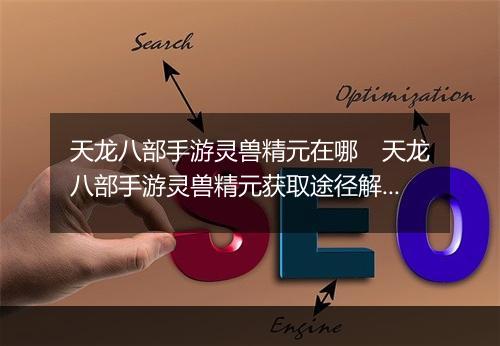 天龙八部手游灵兽精元在哪　天龙八部手游灵兽精元获取途径解析