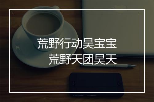 荒野行动吴宝宝　荒野天团吴天